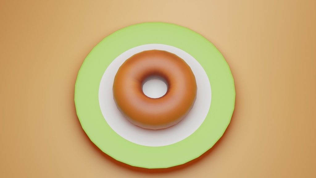 【3D素材】ドーナツ【4種】
