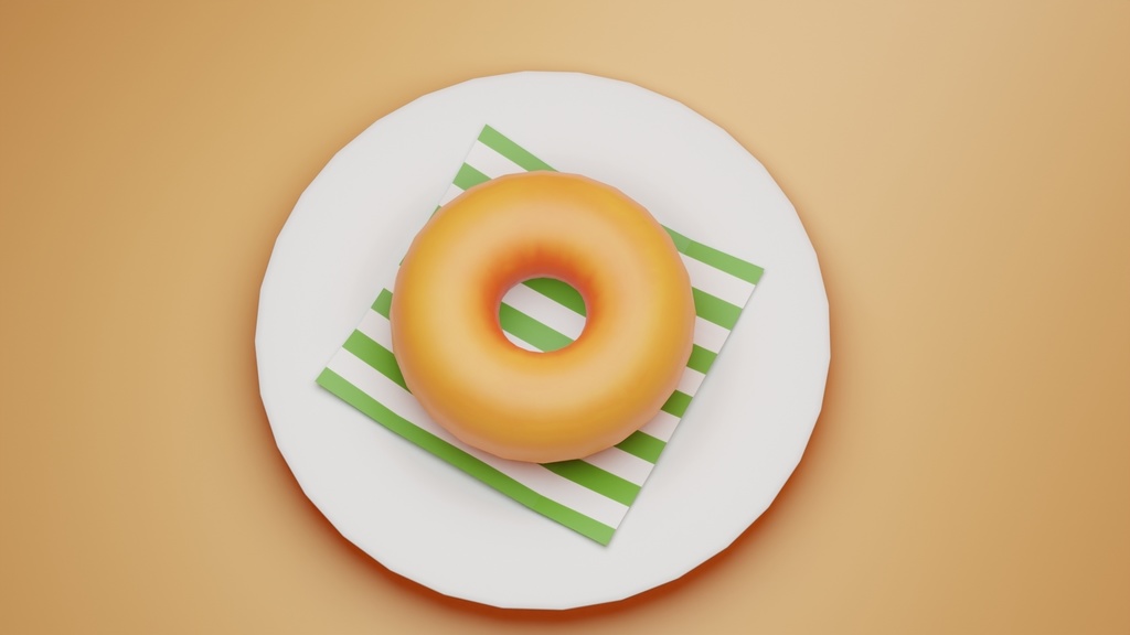 【3D素材】ドーナツ【4種】