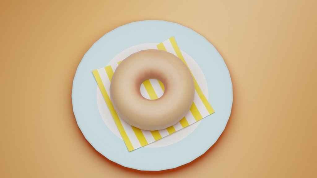 【3D素材】ドーナツ【4種】