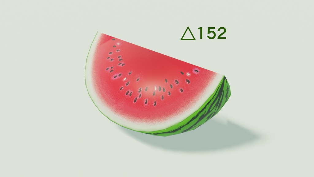 【3D素材】スイカ【季節素材】