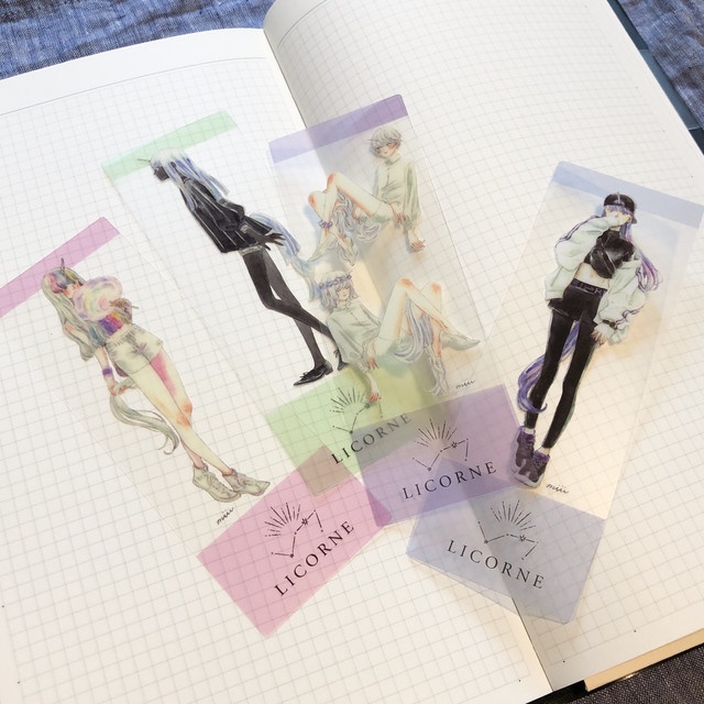 クリアブックマークセット：LICORNE