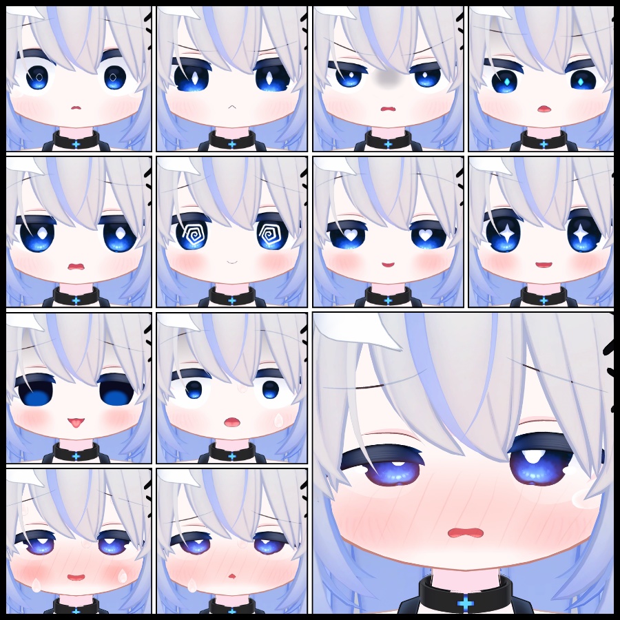 💗【FREE/無料】Elusion32Type❥動くまばたきFaceAnimations ⌖ ݁˚