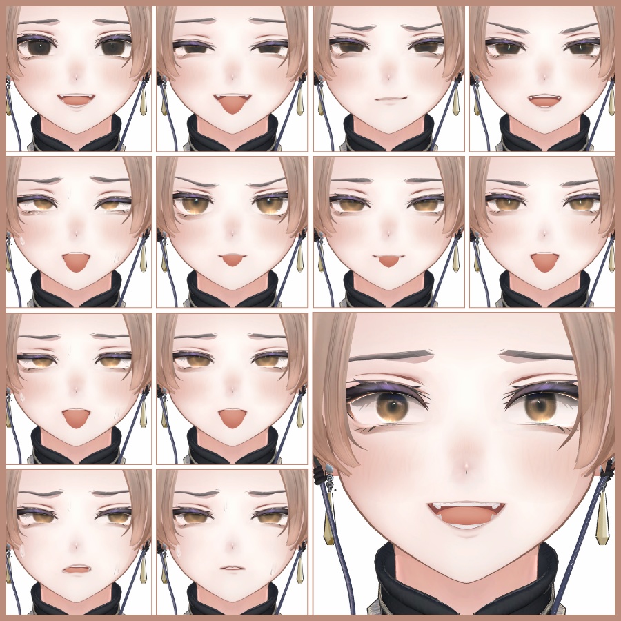 💗【FREE/無料】Alué32Type❥動くまばたきFaceAnimations ⌖ ݁˚