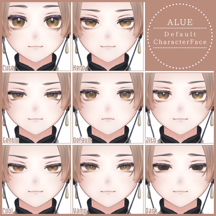 💗【FREE/無料】Alué32Type❥動くまばたきFaceAnimations ⌖ ݁˚