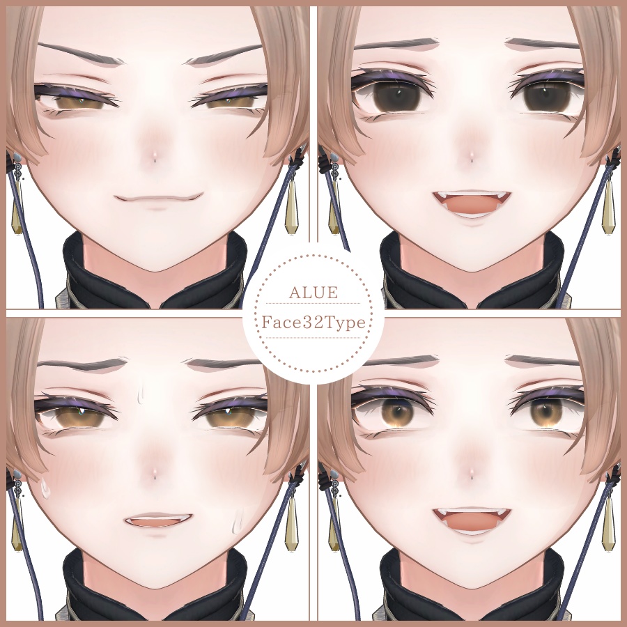 💗【FREE/無料】Alué32Type❥動くまばたきFaceAnimations ⌖ ݁˚