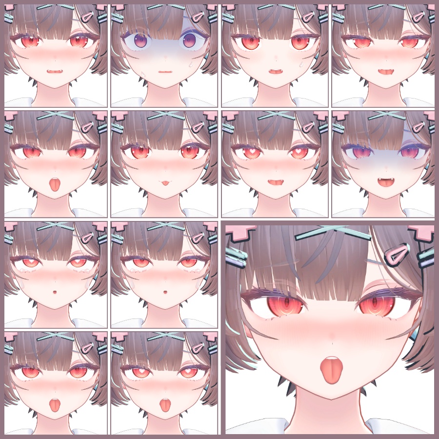 💗【FREE/無料】Kyalóng32Type❥動くまばたきFaceAnimations ⌖ ݁˚