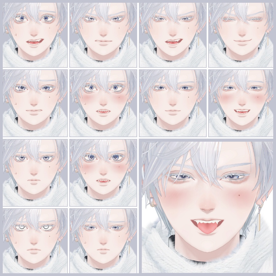 💗【FREE/無料】Rei32Type❥動くまばたきFaceAnimations ⌖ ݁˚