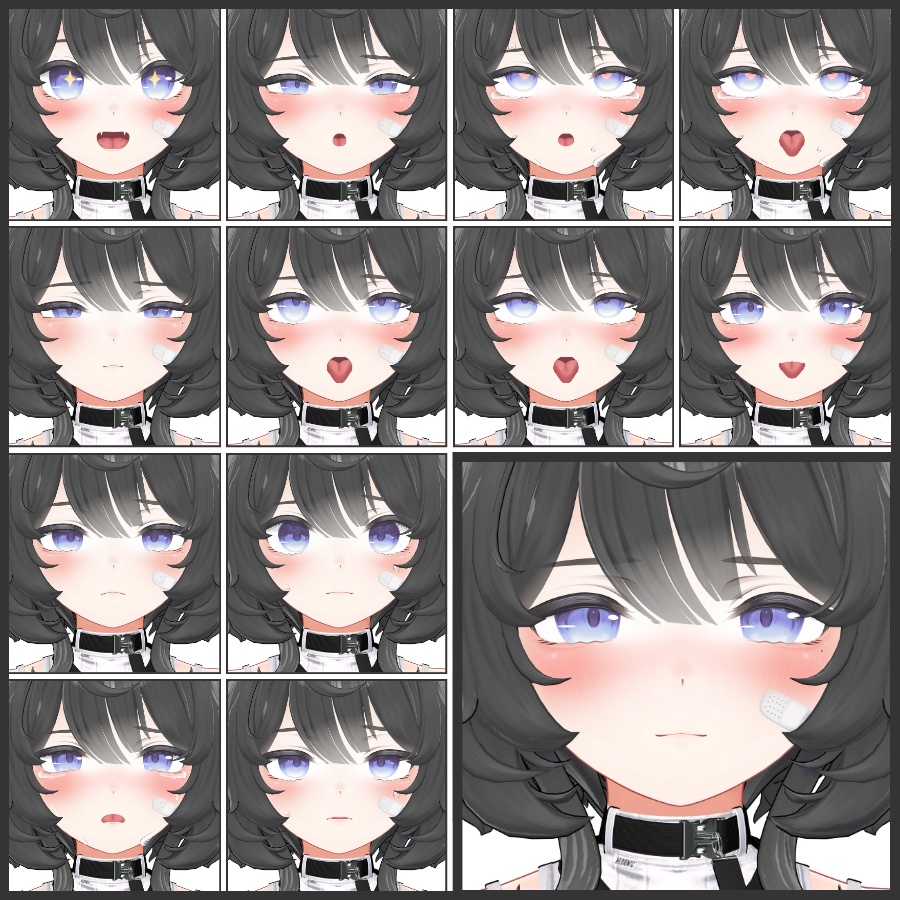 💗【FREE/無料】Velle32Type❥動くまばたきFaceAnimations ⌖ ݁˚