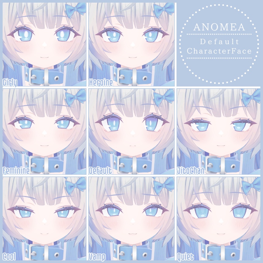 💗【FREE/無料】Anomea32Type❥動くまばたきFaceAnimations ⌖ ݁˚
