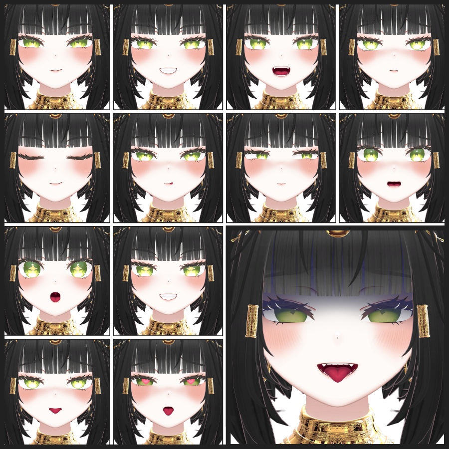 💗【FREE/無料】Kisha32Type❥動くまばたきFaceAnimations ⌖ ݁˚