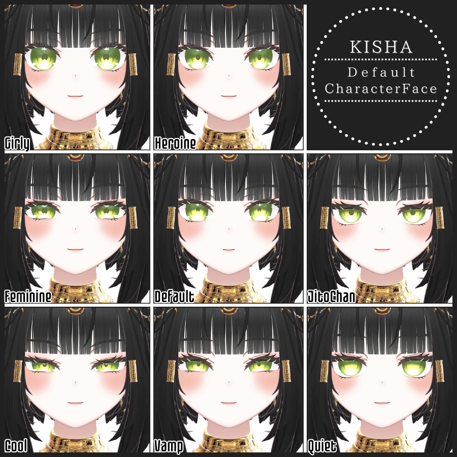 💗【FREE/無料】Kisha32Type❥動くまばたきFaceAnimations ⌖ ݁˚