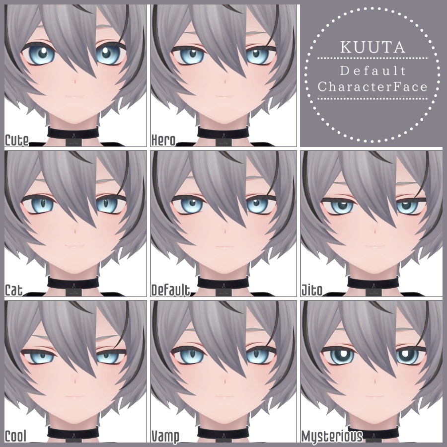 💗【FREE/無料】Kuuta32Type❥動くまばたきFaceAnimations ⌖ ݁˚