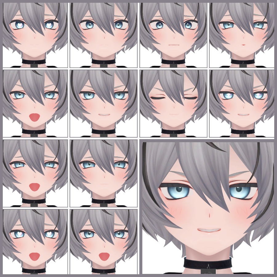 💗【FREE/無料】Kuuta32Type❥動くまばたきFaceAnimations ⌖ ݁˚