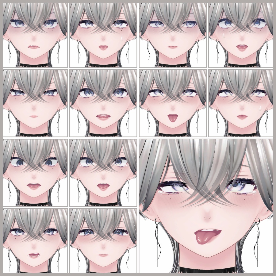 💗【FREE/無料】Rui32Type❥動くまばたきFaceAnimations ⌖ ݁˚