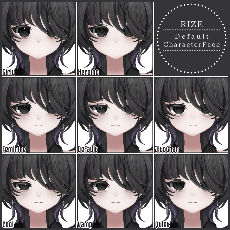 💗【FREE/無料】Rize32Type❥動くまばたきFaceAnimations ⌖ ݁˚