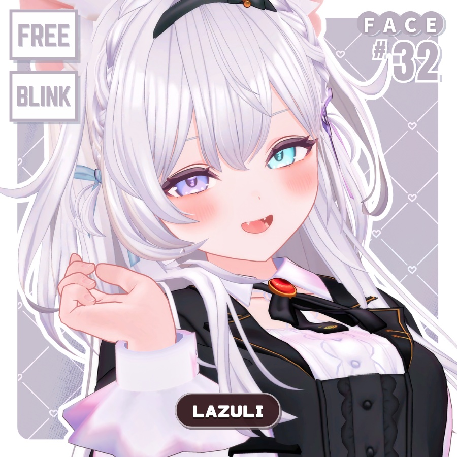 💗【FREE/無料】Lazuli32Type❥動くまばたきFaceAnimations ⌖ ݁˚