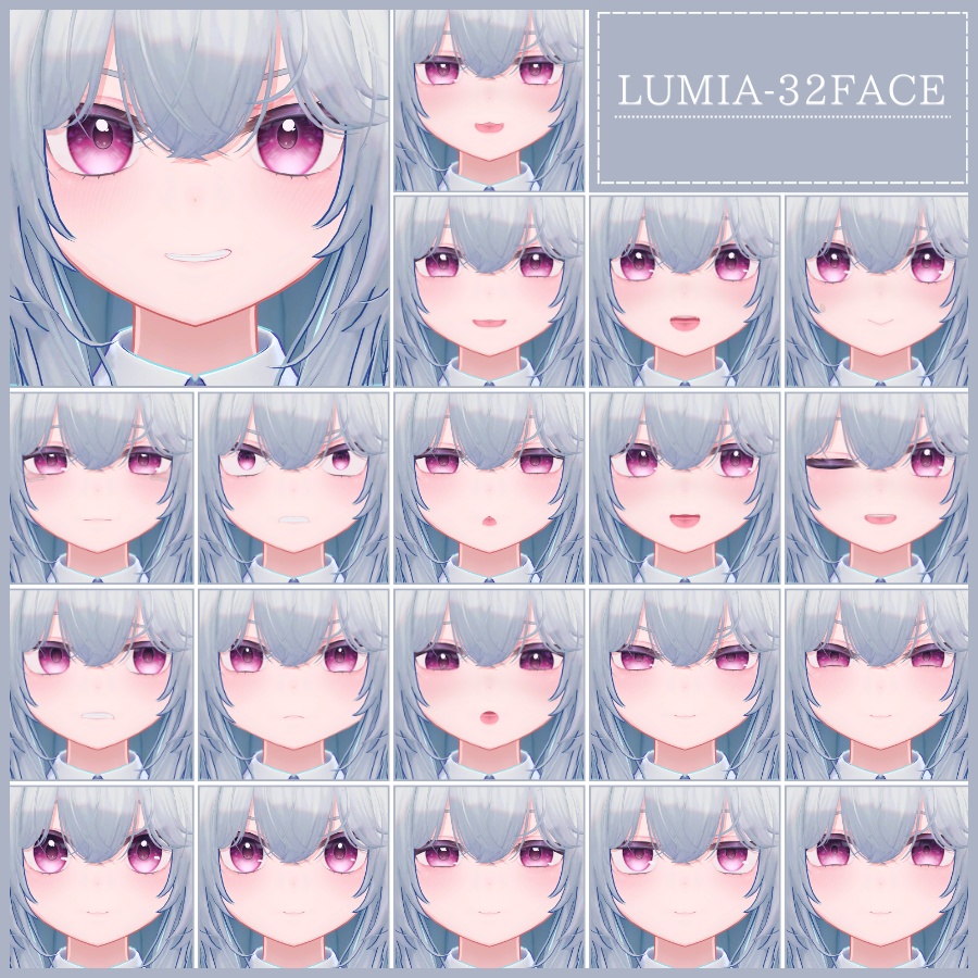 💗【FREE/無料】Lumia32Type❥動くまばたきFaceAnimations ⌖ ݁˚