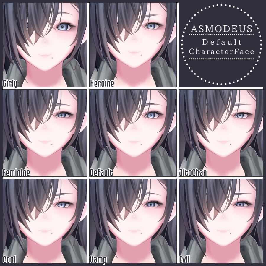 💗【FREE/無料】Asmodeus32TypeFaceAnimations ⌖ ݁˚