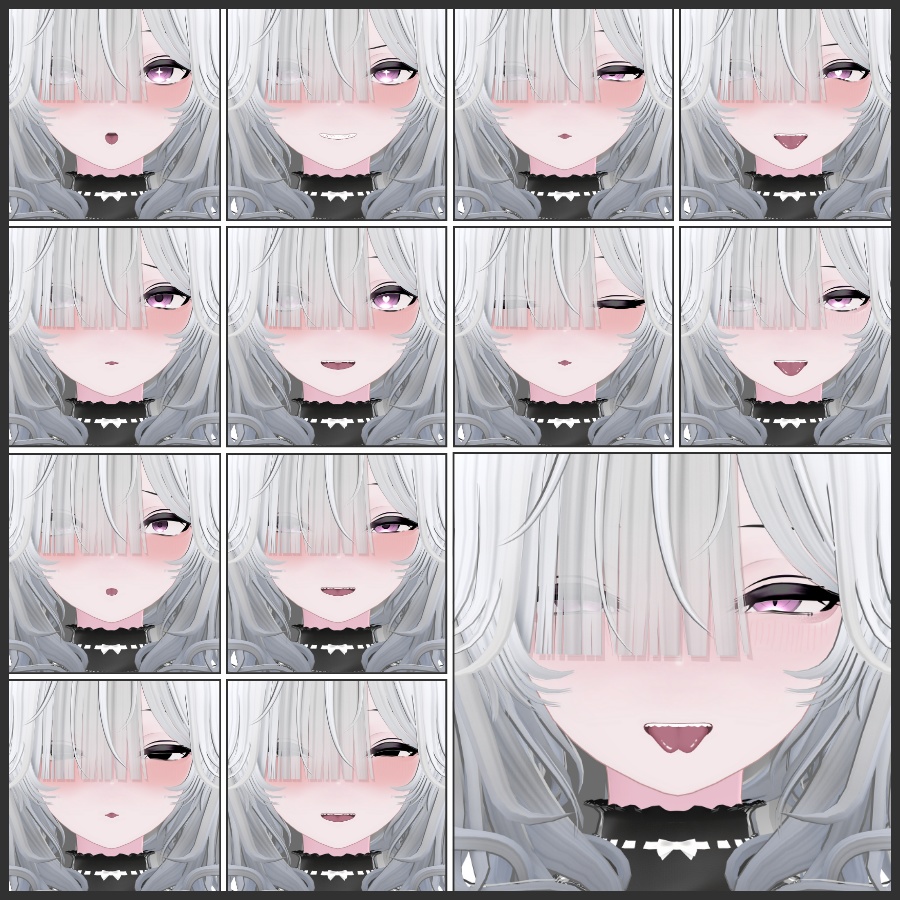 💗【FREE/無料】Iberis32Type❥動くまばたきFaceAnimations ⌖ ݁˚