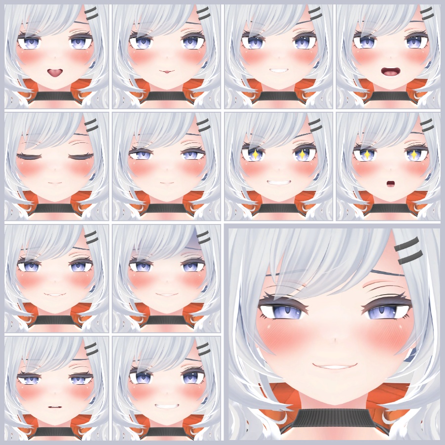 💗【FREE/無料】Lambda32Type❥動くまばたきFaceAnimations ⌖ ݁˚