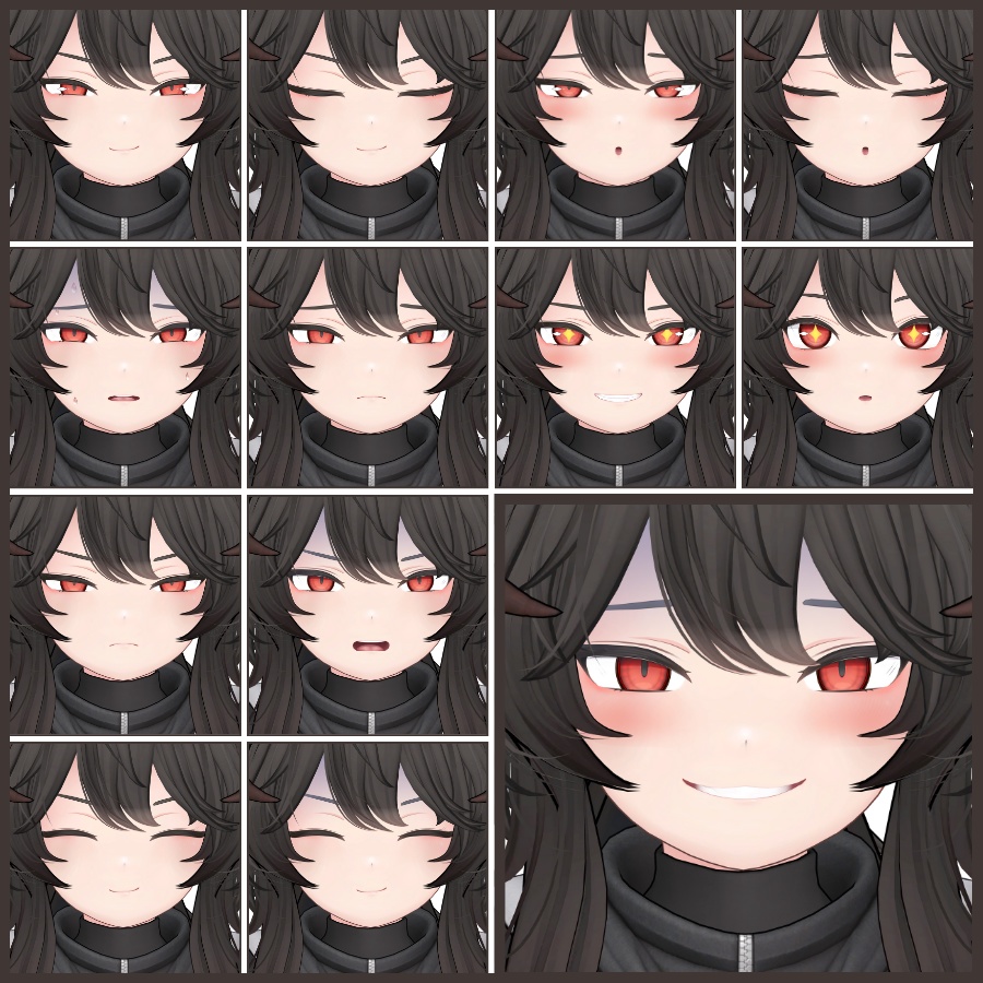 💗【FREE/無料】Lethalfreet32Type❥動くまばたきFaceAnimations ⌖ ݁˚