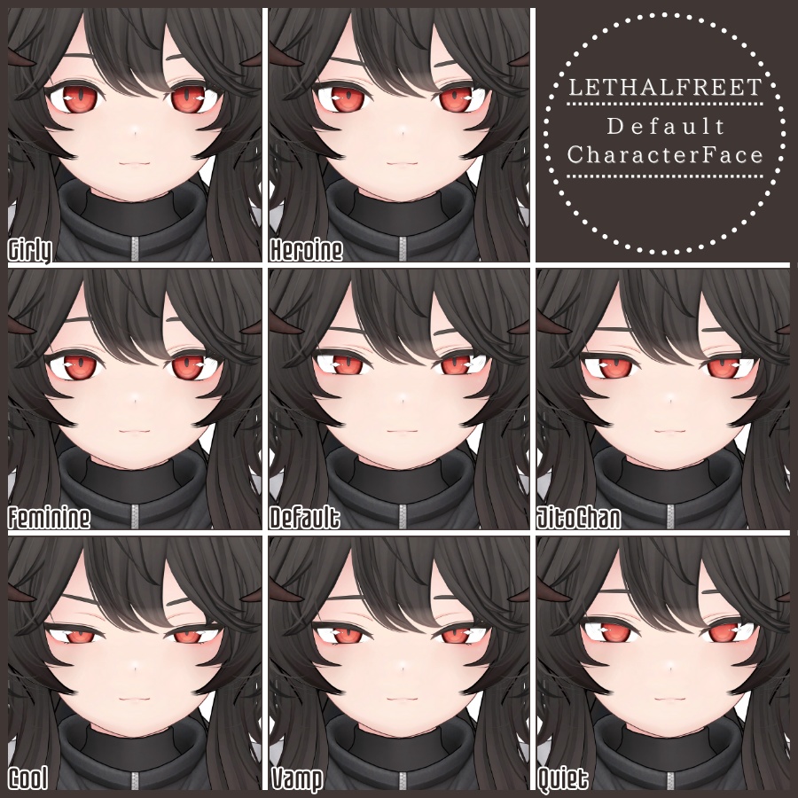 💗【FREE/無料】Lethalfreet32Type❥動くまばたきFaceAnimations ⌖ ݁˚