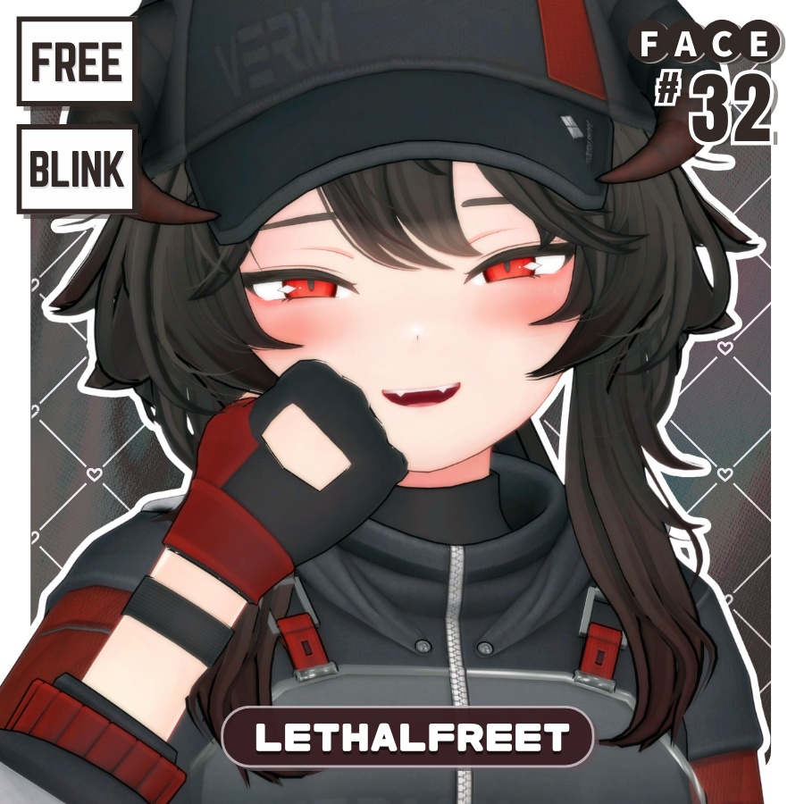 💗【FREE/無料】Lethalfreet32Type❥動くまばたきFaceAnimations ⌖ ݁˚