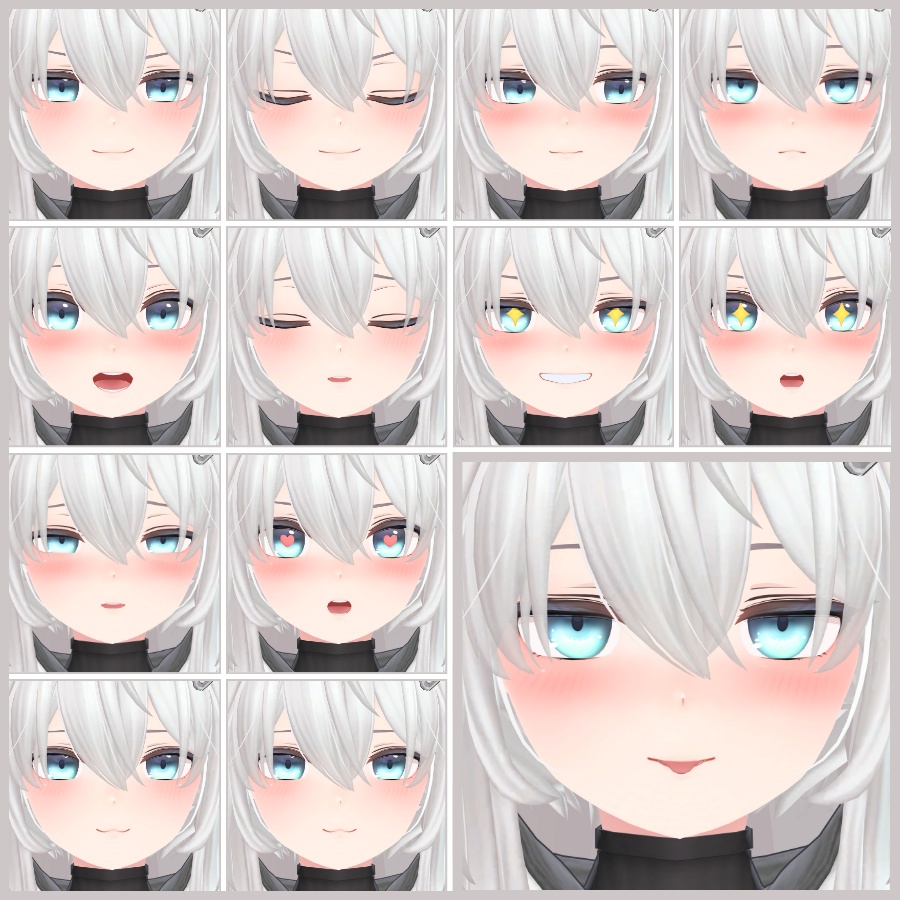 💗【FREE/無料】Sii32Type❥動くまばたきFaceAnimations ⌖ ݁˚