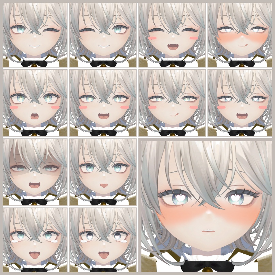 💗【FREE/無料】Ciel32Type❥動くまばたきFaceAnimations ⌖ ݁˚