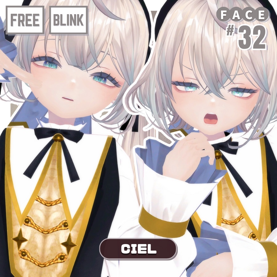 💗【FREE/無料】Ciel32Type❥動くまばたきFaceAnimations ⌖ ݁˚