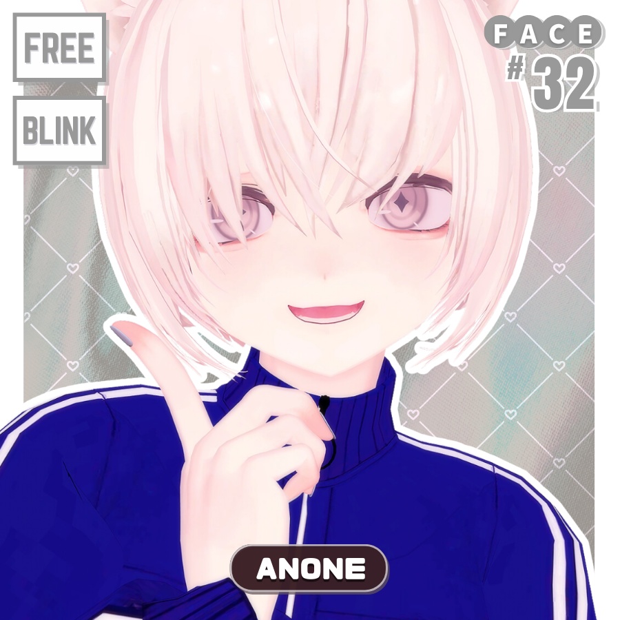 💗【FREE/無料】Anone32Type❥動くまばたきFaceAnimations ⌖ ݁˚