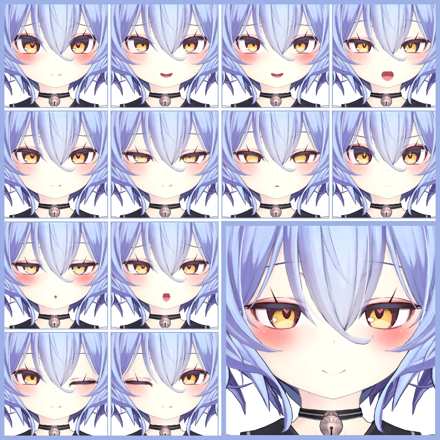 💗【FREE/無料】Yuukosan32Type❥動くまばたきFaceAnimations ⌖ ݁˚
