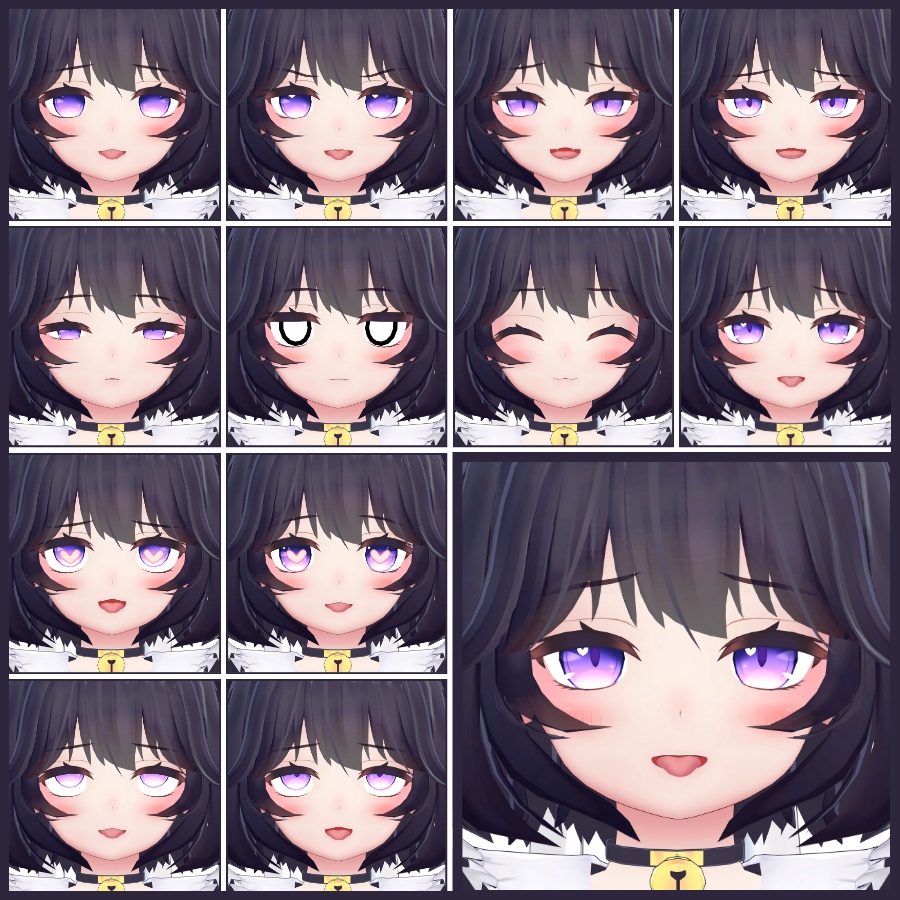 💗【FREE/無料】Tien32Type❥動くまばたきFaceAnimations ⌖ ݁˚