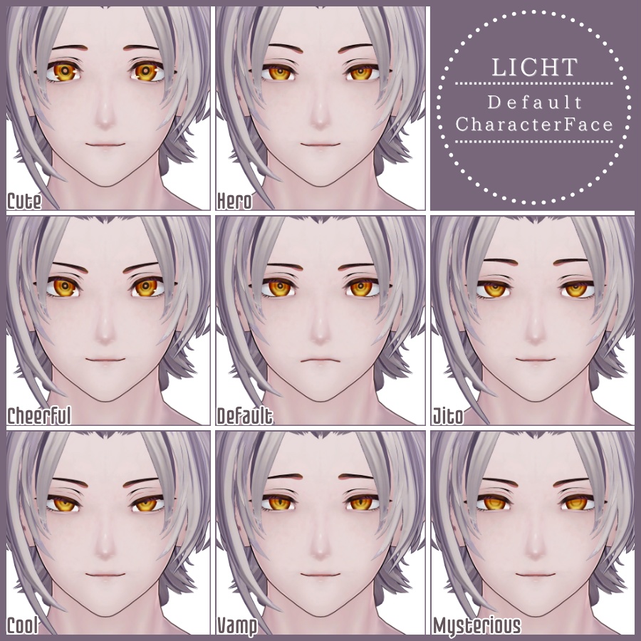 💗【FREE/無料】Licht32Type❥動くまばたきFaceAnimations ⌖ ݁˚