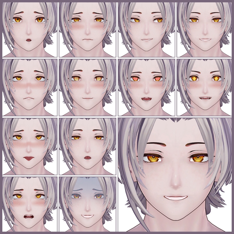 💗【FREE/無料】Licht32Type❥動くまばたきFaceAnimations ⌖ ݁˚