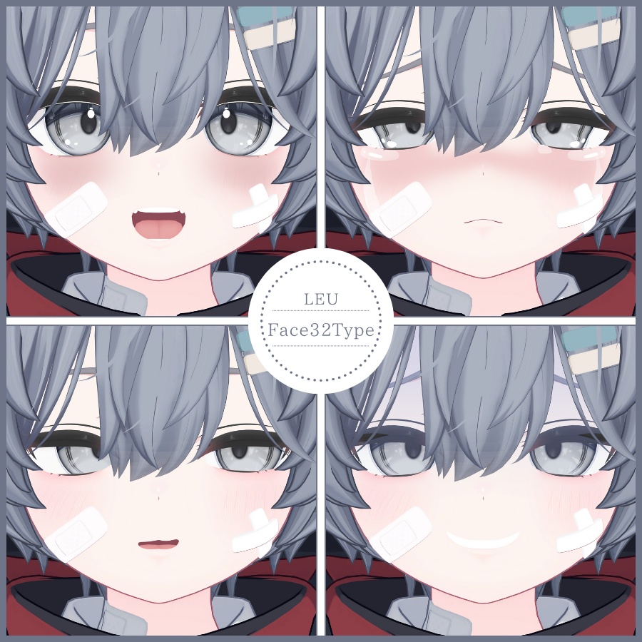 💗【FREE/無料】Leu32Type❥動くまばたきFaceAnimations ⌖ ݁˚