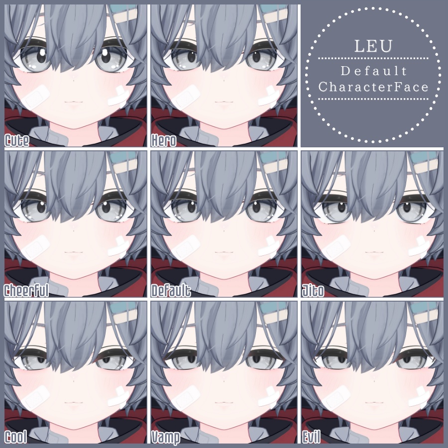 💗【FREE/無料】Leu32Type❥動くまばたきFaceAnimations ⌖ ݁˚