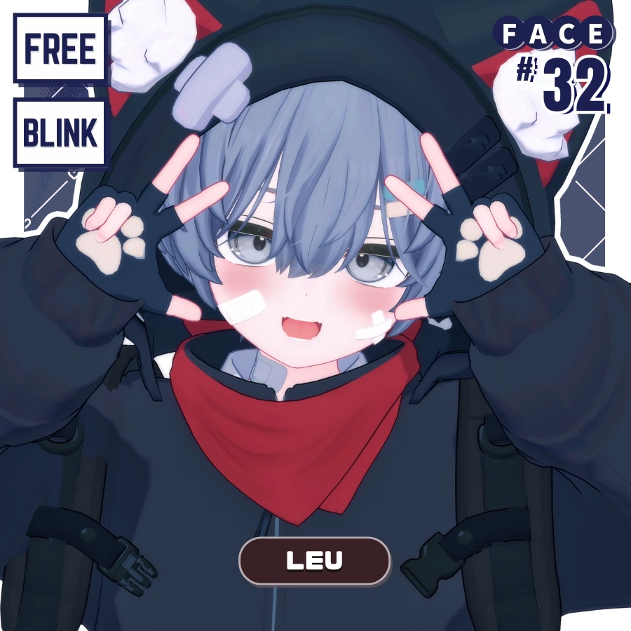 💗【FREE/無料】Leu32Type❥動くまばたきFaceAnimations ⌖ ݁˚