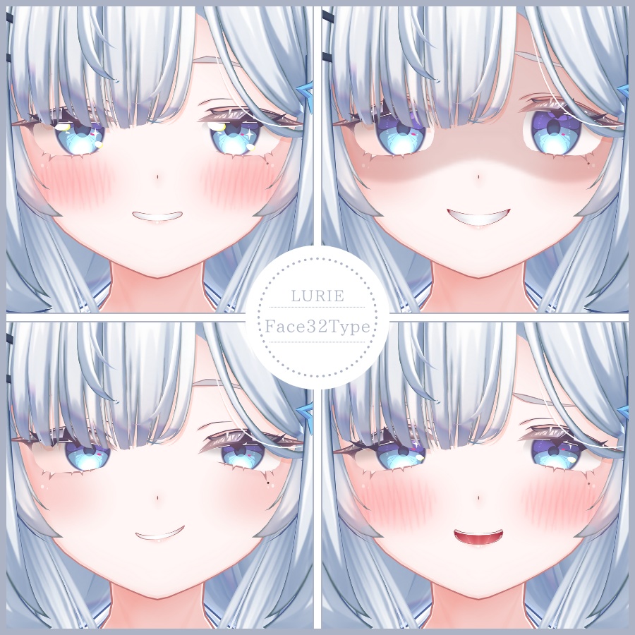 💗【FREE/無料】Lurie32Type❥動くまばたきFaceAnimations ⌖ ݁˚