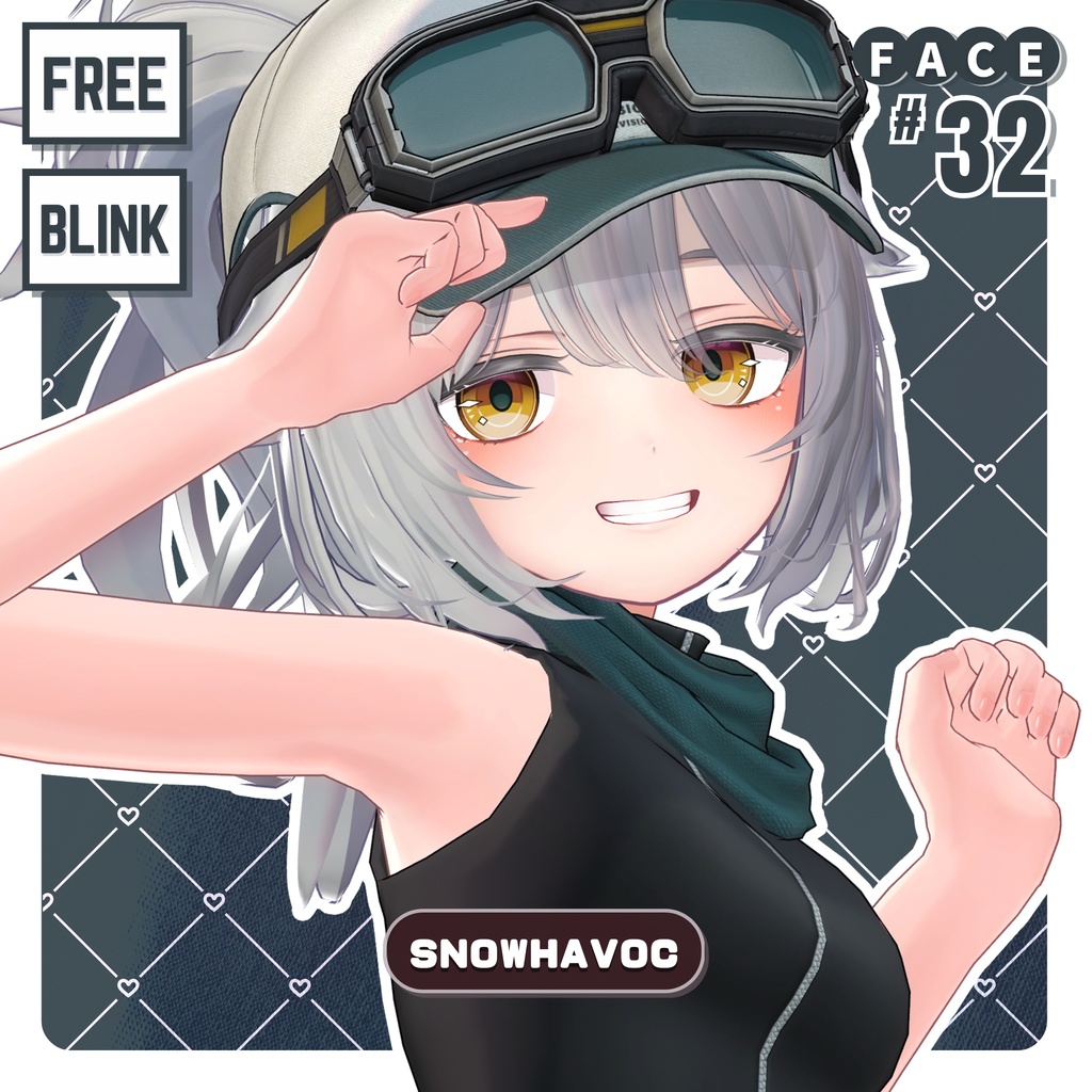 💗【FREE/無料】Snowhavoc32Type❥動くまばたきFaceAnimations ⌖ ݁˚