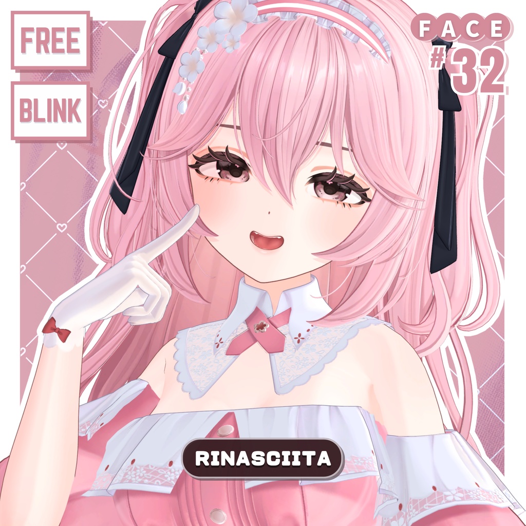 💗【FREE/無料】Rinasciita32Type❥動くまばたきFaceAnimations ⌖ ݁˚