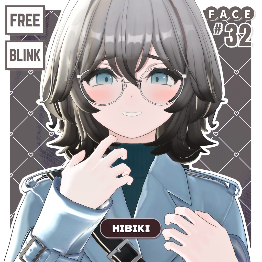 💗【FREE/無料】Hibiki32Type❥動くまばたきFaceAnimations ⌖ ݁˚