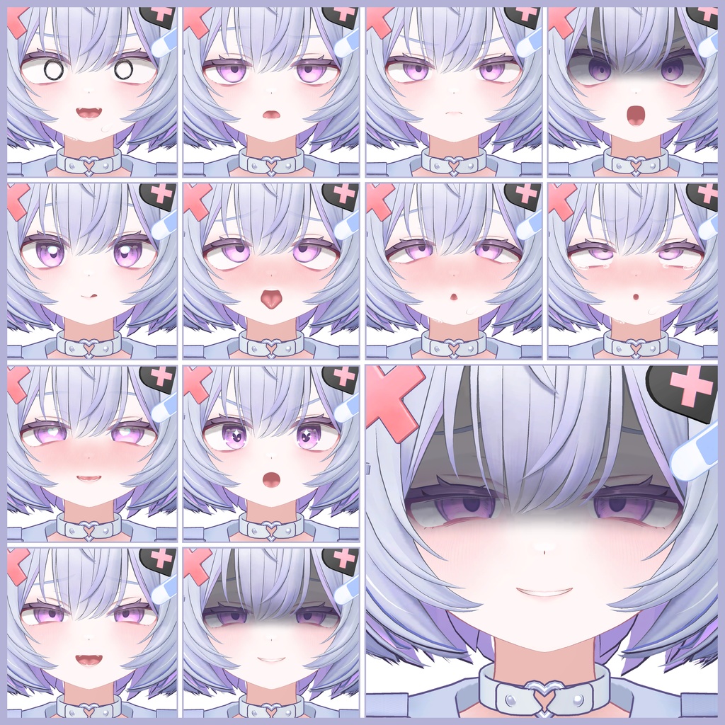 💗【FREE/無料】Caprilina32Type❥動くまばたきFaceAnimations ⌖ ݁˚
