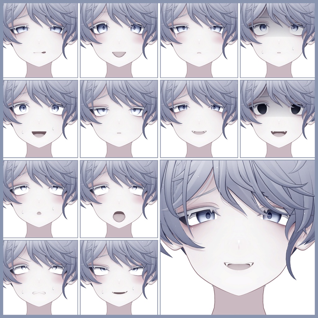 💗【FREE/無料】Shizune32Type❥動くまばたきFaceAnimations ⌖ ݁˚