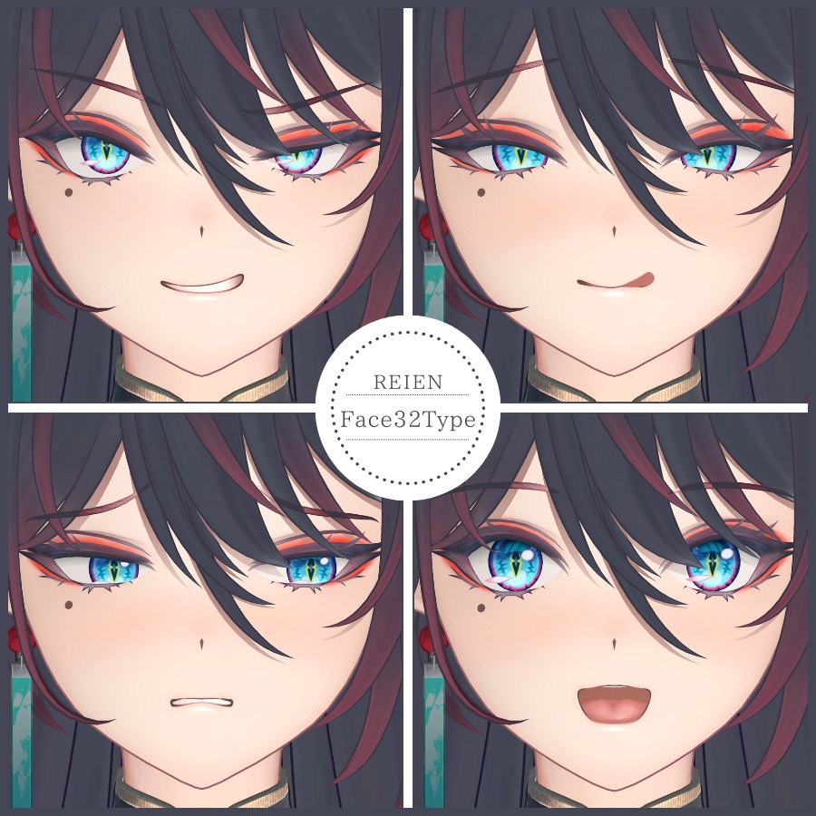 💗【FREE/無料】Reien32Type❥動くまばたきFaceAnimations ⌖ ݁˚