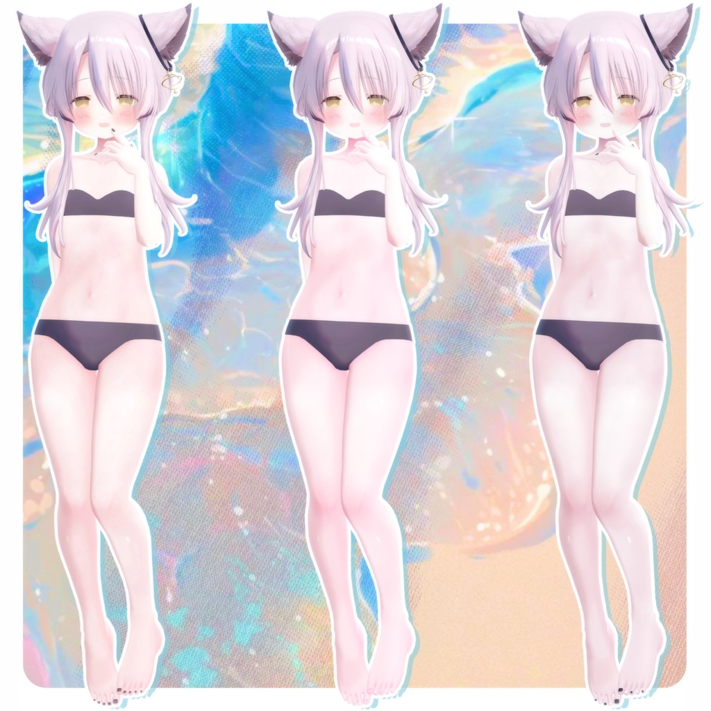 🩵【九尾の傍観者-Kyubi no bokansha】BodyTexture&Nail