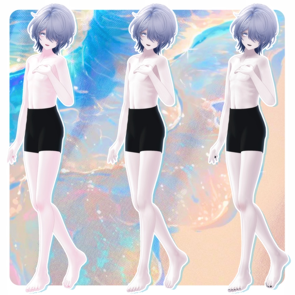 🩵【雫峰-Shizune】BodyTexture&Nail