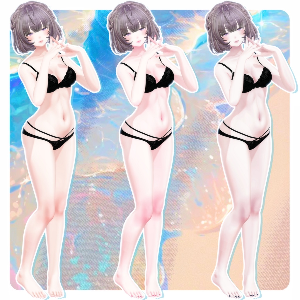 🩵【森羅-Shinra】BodyTexture&Nail