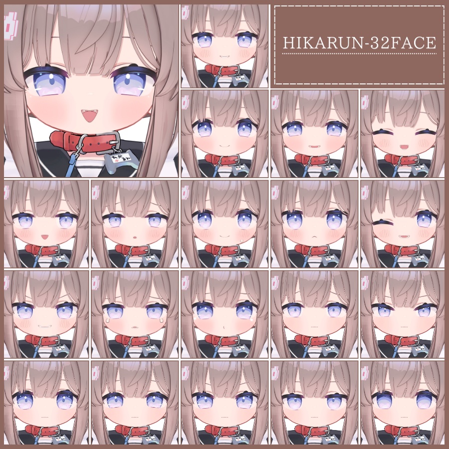 💗【FREE/無料】Hikarun32Type❥動くまばたきFaceAnimations ⌖ ݁˚