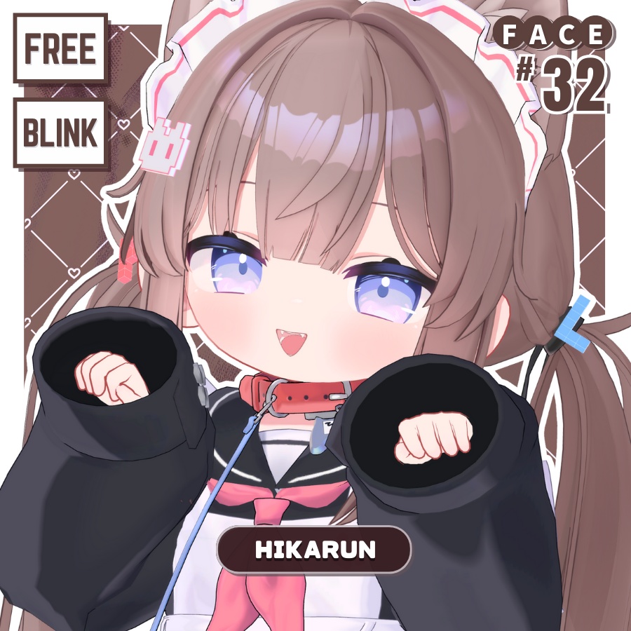 💗【FREE/無料】Hikarun32Type❥動くまばたきFaceAnimations ⌖ ݁˚